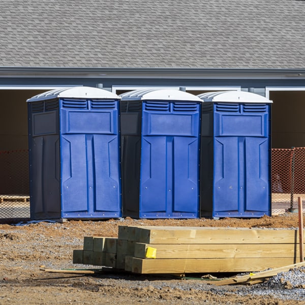how do you dispose of waste after the porta potties have been emptied in Russell IA